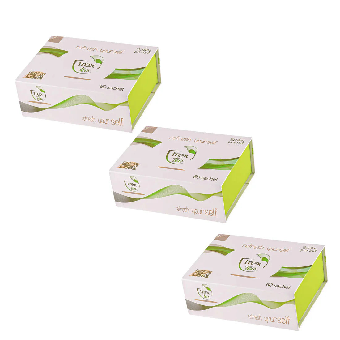 Lot de 3 boîtes Trex Tea 180 sachets – cure 90 jours